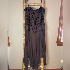 BCBGMaxAzria Brown High Low Dress